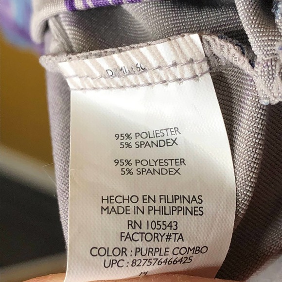 Daisy Fuentes Purple Petite Knot Front Blouse - Picture 5 of 6